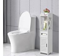 MUL-BOUTIQUE Meuble Salle de Bain Rangement,Petit Armoire Salle de Bain Rangement,Meuble Colonne Salle de Bain,pour Salon, Cuisine, Salle à Manger, Salle de Bain (Blanc, 20x20x80cm)