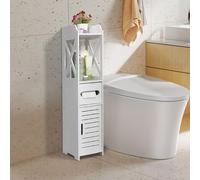 MUL-BOUTIQUE Meuble Salle de Bain Rangement,Petit Armoire Salle de Bain Rangement,Meuble Colonne Salle de Bain,pour Salon, Cuisine, Salle à Manger, Salle de Bain (Blanc, 20x15x80cm)