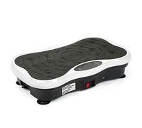 MUL-BOUTIQUE Plaque vibrante ,Convient pour Un Usage Domestique,avec Haut-Parleur Bluetooth,Capacité de 102 kg,Unisexe,Brûler Les Graisses et Modeler Le Corps Plateforme vibrante (Noir et Blanc)
