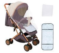 MUL-BOUTIQUE Poussette de Bebe 3 en 1,Poussette Canne Compacte 0-15kg,Poussette de Voyage avec Cotons et Moustiquaire,Possède des Modes Pousser et Tirer,Peut Être Stocké Facilement (1-kaki)