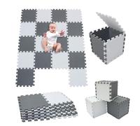 MUL-BOUTIQUE Tapis D'eveil Bebe,30 X 30cm Tapis Mousse Bebe 18 Pièces,Fabriqué en Mousse Eva,Interaction Parent-Enfant Possible,Le Meilleur Jouet pour Bébés (C1)