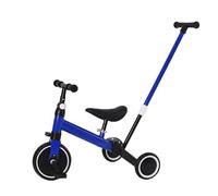 MUL-BOUTIQUE Tricycle Ajustable en Hauteur 2 en 1, Vélo Draisienne Tricycle pour Enfants de 1-3 Ans Tricycle pour Bébé, Velo Evolutif Bebe Sûre Et Confortable, Putter Amovible (Bleu)