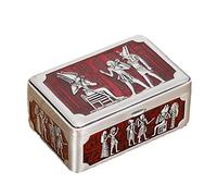 MULAIDI Boîte à bijoux de l'Égypte ancienne pour collier, perles, bracelet, bagues, rangement pour coffre, art en métal, décoration d'intérieur, organiseurs et rangement de bijoux en acrylique