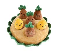 MULAIDI Jouets interactifs à mâcher pour chien en peluche douce - Jouets à renifler pour chats et animaux de compagnie - Accessoires de jeu pour chiens de petite taille - Jouets couineurs pour grands