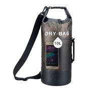 MULAIDI Sac étanche 10/20 L pour natation, rafting, kayak, rivière, trekking, voile, bateau, sac à dos de rangement, Noir