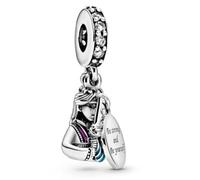 Mulan Be Strong Be Yourself Breloque en argent sterling 925 compatible avec les breloques Pandora et beaucoup d'autres bracelets à breloques britanniques.
