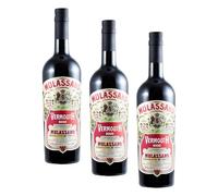 MULASSANO - Vermouth Rosso Vermouth - 18% Alcool - Origine : Italie/Piémont- Notes d'herbes & épices - A déguster en apéritif ou en cocktail - 75 cl (Lot de 3)