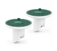 Mulbijeo Bonde Douche, Comprend 2 Cuves de Siphon, Filtre Cheveux Douche, Clapet à Fermeture Automatique par Aimant, Clapet Anti-Odeur, Convient aux Salles de Bains et aux Toilettes, Vert