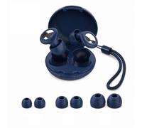 Mulbijeo Bouchon d'Oreille pour Dormir, Silicone Souple, Bouchon d'Oreille Anti Bruit pour Dormir avec 8 Embouts, Lavables et Réutilisables, Boules Quies, pour Sommeil, Travail, Bleu