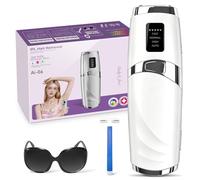 Mulbijeo Épilateur Lumière Pulsée avec Système de Refroidissement par Glace, Épilateur à Lumière Pulsée avec 9 Niveaux D'énergie, 999 999 Flashs, Épilation Laser pour Visage, Jambes et Corps