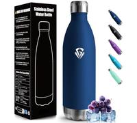 Mulbijeo Gourde Isotherme 1L Sans BPA, Bouteille Isotherme, Acier Inoxydable 18/8, Gourde Sport, Étanche Double Isolation, Gourde Inox pour Le Camping, Excursion, Sports de Plein Air