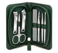 Mulbijeo Kit Manucure, Ensemble d'outils de Manucure 7 Pièces, Kit Ongle, Léger & Portable, Set Pedicure, Sac de Rangement Élégant, Convient pour offrir en cadeau, Texture à La Mode