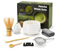 Mulbijeo Kit Matcha, L'ensemble de 7 Pièces Comprend des Accessoires Complets, Matcha Ceremonie, Sécurité des Matériaux & Différentes Couleurs Disponibles, Adapté aux Cadeaux
