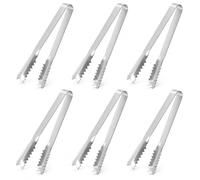 Mulbijeo Pince Cuisine, Lot de 6, Pince Multifonction, Pince a Glacon, Facile à Rincer, Pince a Sucre, Convient pour saisir des glaçons et des morceaux de sucre