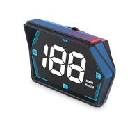 Mulcort Affichage tête Haute Voiture, Compteur de vitesse GPS avec boussole, alarme de survitesse, Plug and Play, Affichage tête haute MPH universel de 3 pouces pour tous les véhicules