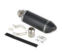 Mulcort Akrapovic Silencieux d'échappement 38-51 mm avec DB Killer amovible en fibre de carbone Petite queue hexagonale inclinée Refit pour motos sportives, ATV, et scooter