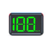 Mulcort Compteur de Vitesse numérique GPS KM/H, Universel HUD Head Up avec Grand écran, Affichage Haute définition, Plug and Play, Affichage Tête Haute pour Voitures et camions (tapez 1-Mot Vert-KMH)