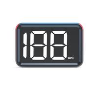 Mulcort Compteur de vitesse numérique GPS MPH, Universel HUD Head Up avec Grand écran, Affichage haute définition, Plug and Play, Affichage Tête Haute pour voitures et camions (tapez 1-mot blanc-MPH)