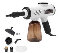 Mulcort Nettoyer à Vapeur à Main Portable 1200W, Générateur de Vapeur à Haute Pression avec Niveaux à 3 Températures, Affichage Numérique, Cuisine, Salle de Bain, Voiture, (Connecteur blanc de l'UE