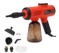 Mulcort Nettoyer à Vapeur à Main Portable 1200W, Générateur de Vapeur à Haute Pression avec Niveaux à 3 Températures, Affichage Numérique, Cuisine, Salle de Bain, Voiture, (Connecteur rouge de l'UE