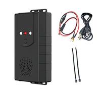 Mulcort Répulsif pour animaux, rongeurs, pour le compartiment moteur sous la voiture, avec flash LED, prend en charge 3 méthodes d'alimentation pour voiture, camion, camionnette, intérieur, entrepôt