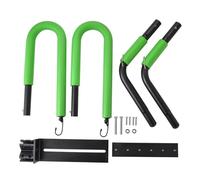 Mulcort Support de Planche de Surf pour Moto avec Protection en Éponge Douce, Compatible avec Les Planches Courtes et Longboards (Vert, Type1)