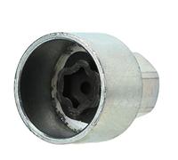 Mulcort Wheel Lock Key Outil de retrait d'écrou de roue en métal antirouille Clé de démontage de rechange pour 1, 3, 5, 6, 7 Series, X1, X2, X3, X4, X5, X6, Z4 (056)