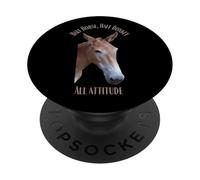 Mule All Attitude Half Horse, Half Donkey PopSockets PopGrip Adhésif