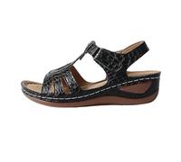 Mule Femme Confortable Sandales Compensé Sandales compensées pour femmes 2025 Chaussures de marche formelles pour femmes avec soutien de la voûte plantaire Chaussure Femme (Black 41)