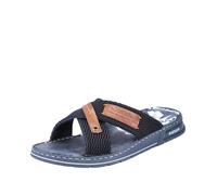 Mule - RIEKER - 21239-14 - Synthétique - Talons plats - Bleu 40