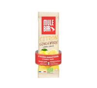 Mulebar 15 Barres Énergétiques Bio Vegan Citron Gingembre 40g - Sport | Moelleuses, faciles à digérer, trail, vélo, randonnée