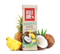 MULEBAR - Barre Énergétique - Ananas coco - Texture Moelleuse - Facile À Digérer - Bio Vegan 40g - Snack Énergie Naturelle - 25% de protéine - Idéal Sport (Running, Vélo, Fitness)
