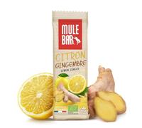 MULEBAR - Barre Énergétique - Citron Gingembre - Facile À Digérer - Bio Vegan 40g - Snack Énergie Naturelle - Idéal Sport (Running, Vélo, Fitness)