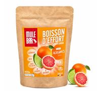 MULEBAR - Boisson De L'Effort En Poudre - Agrumes - Antioxydant - 8 Vitamines - 4 Minéraux - Electrolytes - Goût Très Peu Sucré - Facile À Digérer - Fabriqué En France - 600gr