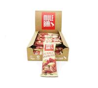 MULEBAR - Boîte de 15 Barres Énergétiques - Cacahuète & Framboise - Bio Vegan 40g - Snack Énergie Naturelle - Idéal Sport (Running, Vélo, Fitness)