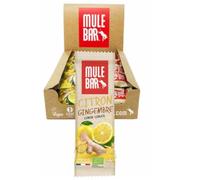 MULEBAR - Boîte de 15 Barres Énergétiques - Citron Gingembre - Facile À Digérer - Bio Vegan 40g - Snack Énergie Naturelle - Idéal Sport (Running, Vélo, Fitness)