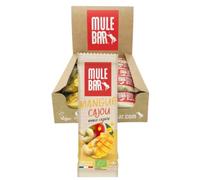 MULEBAR - Boîte de 15 Barres Énergétiques - Mangue - Noix de cajou- Antioxydant - Texture Moelleuse - Bio Vegan 40g - Snack Énergie Naturelle - Idéal Sport (Running, Vélo, Fitness)