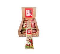 MULEBAR - Boite De 15 Barres Energétiques - Pomme Raisin Cannelle - Texture Moelleuse - Facile À Digérer - ingrédients 100% Naturels, Bio et Vegan - Fabriqué En France - 40gr