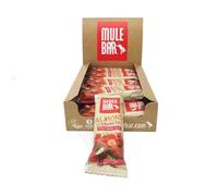MULEBAR - Boite De 15 Barres Protéinées - Fraise Amande - Riche En Protéine - Facile À Digérer - 100% Naturel, Vegan - Fabriqué En France - 40gr