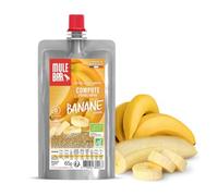 MULEBAR - Compote Énergétique Bio - Banane - Énergie Rapide Sport (Cyclisme, Trail, Running) - Format Nomade - Vegan, Sans Gluten - 65g