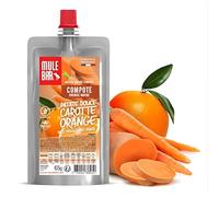 Mulebar - compote énergétique - Patate douce - Orange - Carotte - 65g - vegan - Sans gluten - Fabriquée en France