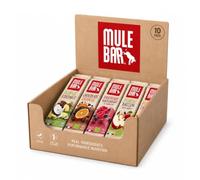 Mulebar Pack Découverte 10 Barres Énergétiques et Protéinées Vegan 40g | 10 saveurs, idée cadeau sportif, coffret coureur et cycliste
