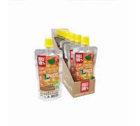 MULEBAR Pulpe de Fruits Abricot 65 g (boîte de 10 gourdes) Unisexe, Noir, Taille Unique