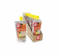 MULEBAR Pulpe de Fruits Orange/Carotte/Citron 65 g (boîte de 10 gourdes) Unisexe, Noir, Taille Unique