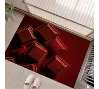 MULERN Paillasson Intérieur 50x80cm, Tapis Entrée Pépites Chocolat Poudre Photographie Artistique Antidérapant et Absorbant, Résistant Lavable, Tapis Entree pour Porte pour Porte Couloir et Balcon