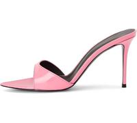 Mules à Talon Aiguille pour Les Femmes Dames Slip on Peep Toe Slingback Sandales Pantoufles Soirée Party Escarpins Chaussures De Cour