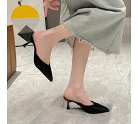 Mules à talons hauts à bout pointu pour femmes, sandales style féérique, nouvelles arrivages du printemps EUR34,EUR35,EUR36,EUR37,EUR38,EUR39,EUR40,EUR41,EUR42UnicolorePolyuréthane
