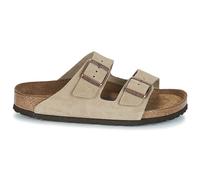 Mules Birkenstock Arizona Cuir Suede Soft Footbed W Taupe - 41 Beige