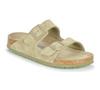 Mules Birkenstock Arizona Cuir Suede Soft Footbed W Vert - 37