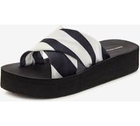 Mules chaussures de bain estivales à l'aspect animal tendance avec semelle imperméable - French Connection - noir/blanc NOIR/BLANC 40